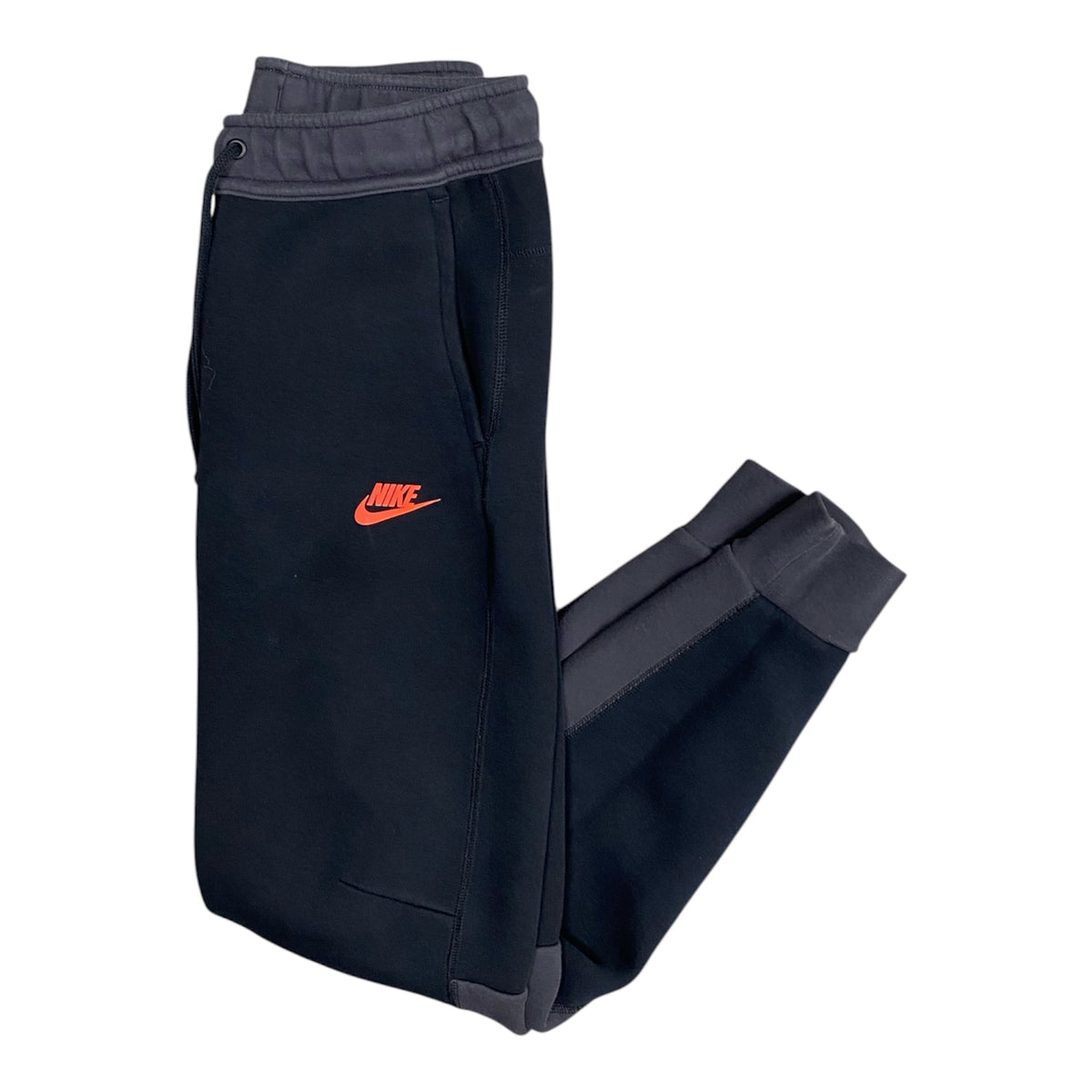 Nike Sportswear Tech Black Grey Red Logo Sweatpants