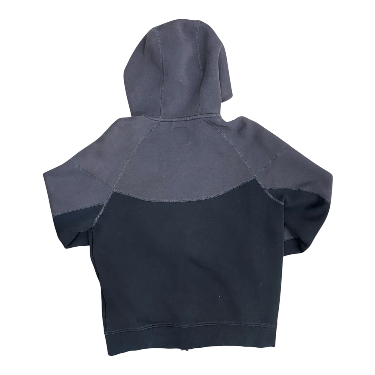 Nike Sportswear Tech Fleece Black Grey Red Logo Full-Zip Hoodie