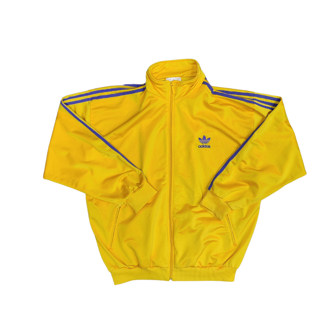 Adidas 80s Yellow Blue Track Jacket