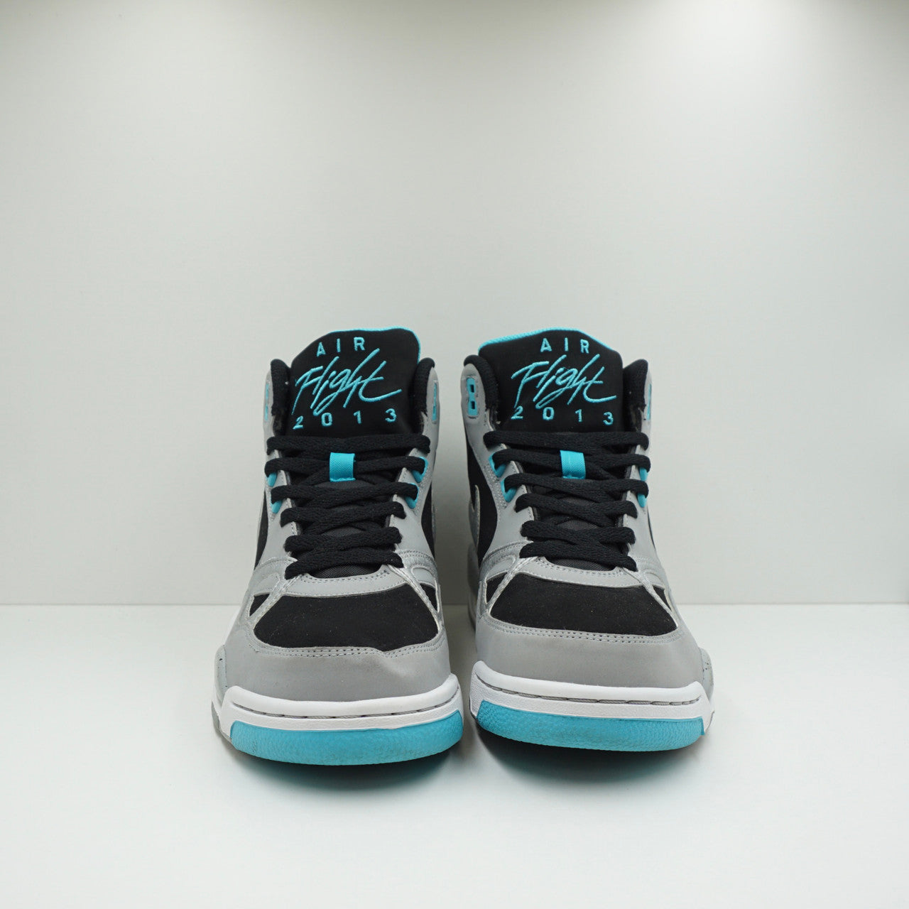 Nike Air Flight 13 Mid Black Metallic Silver