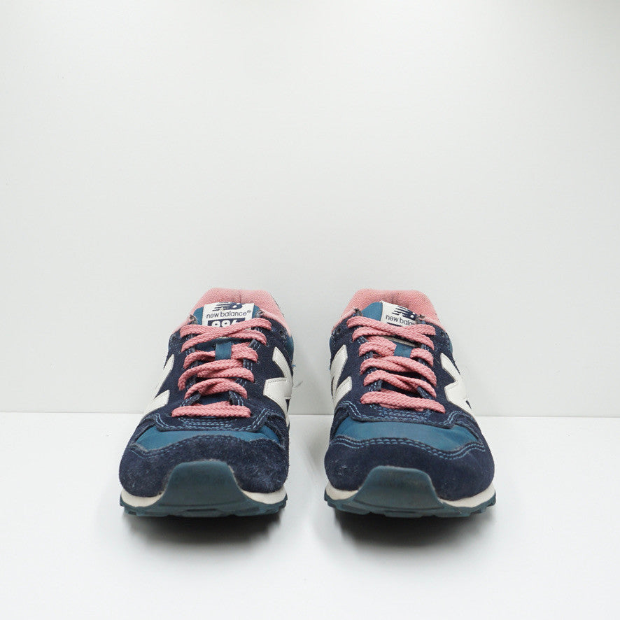 New balance 996 blue cheap and pink