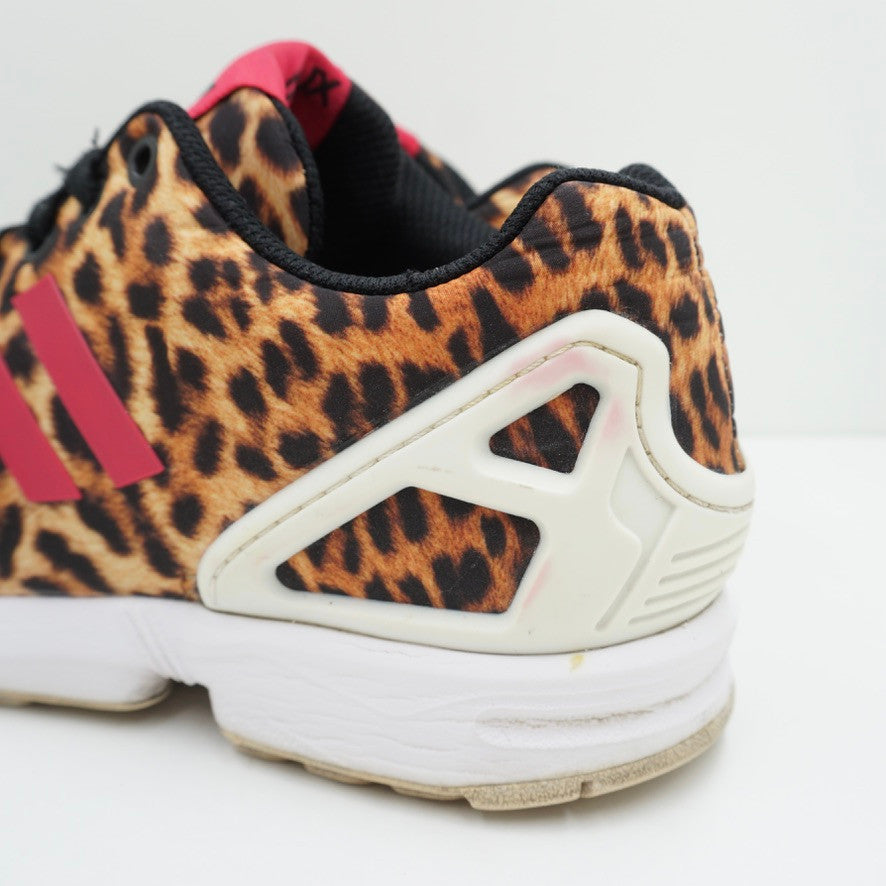 Adidas zx flux w leopard best sale