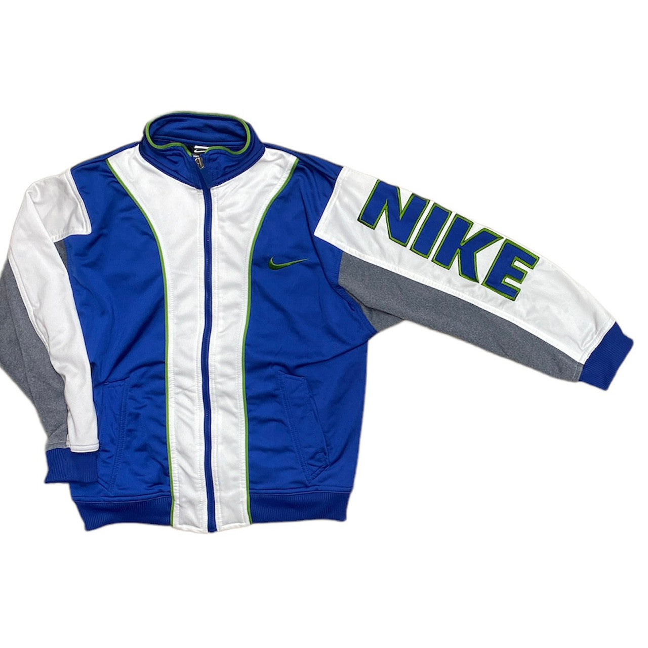 Vintage Nike Blue White Track Top (Youth)