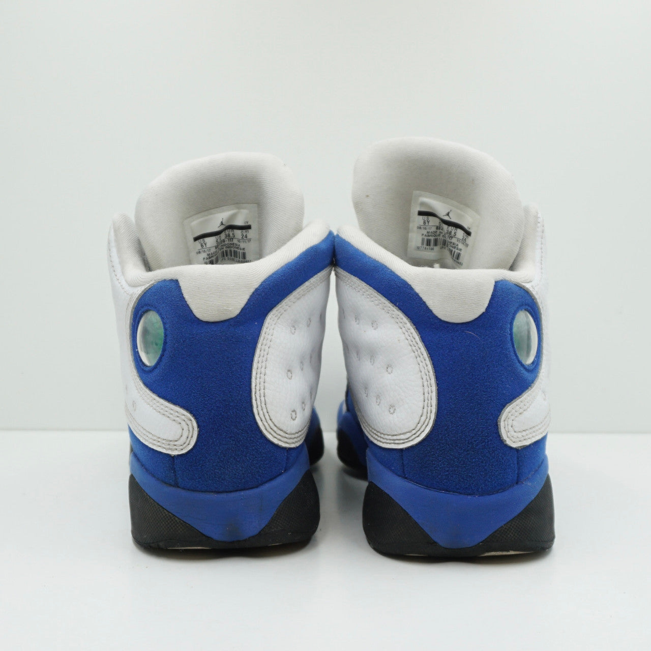 Jordan 13 Retro White Hyper Royal Black (GS)