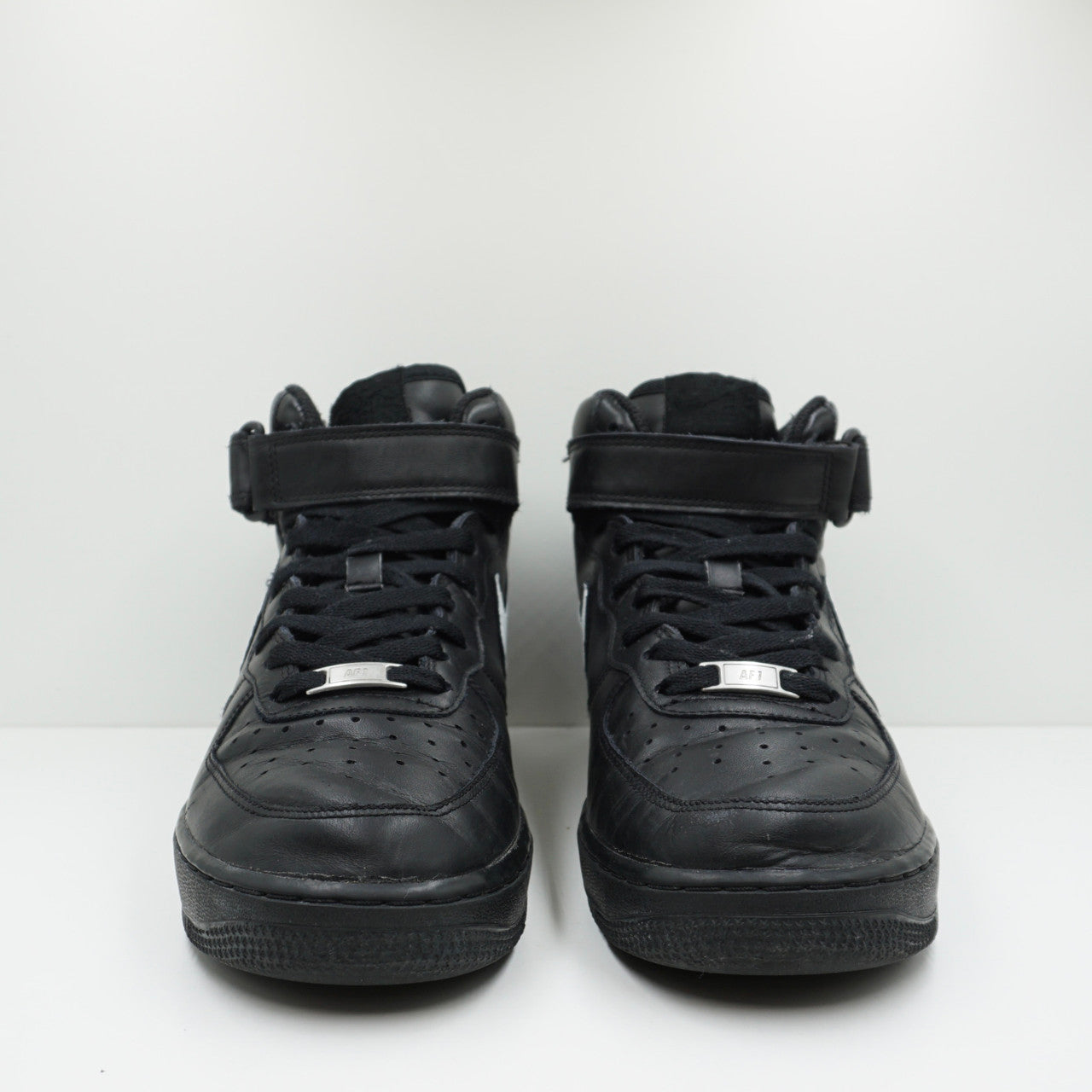 Nike Air Force 1 Mid Black (Painted Swoosh)