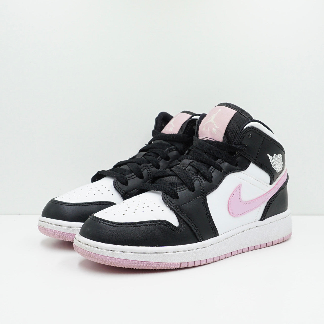 Jordan 1 Mid White Black Light Arctic Pink (GS)