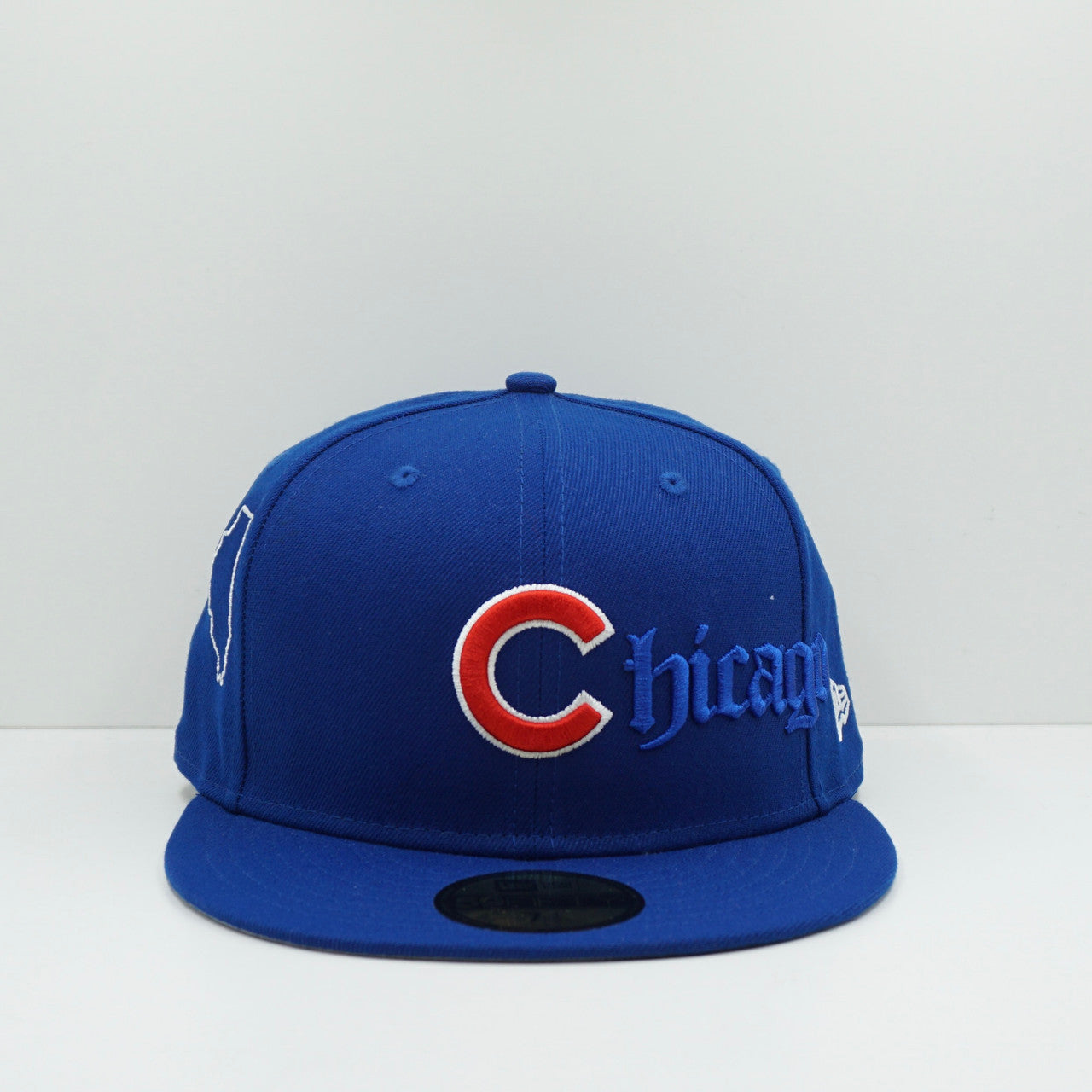 New Era Chicago Cubs Script Blue/Red Fitted Cap