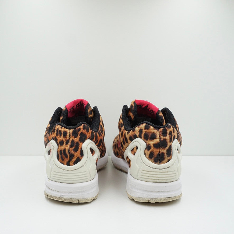 Adidas zx flux leopard pink best sale