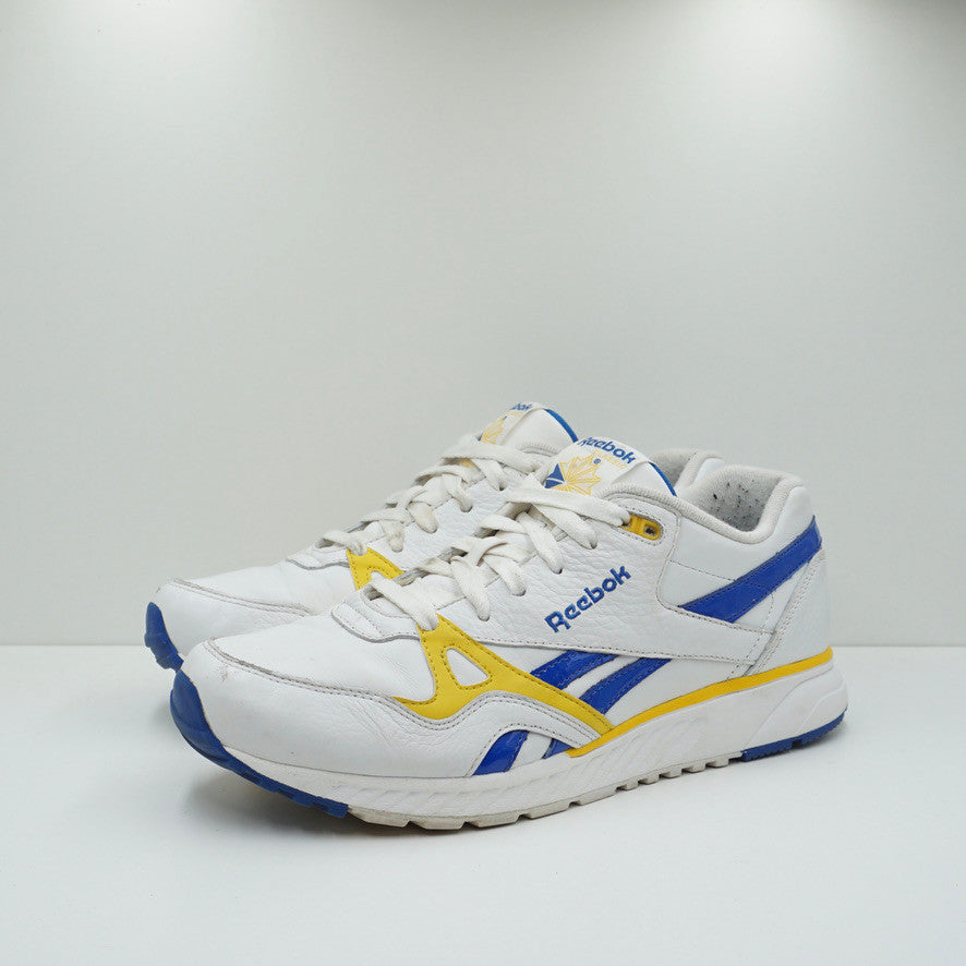 Reebok Classic Leather White Yellow Blue