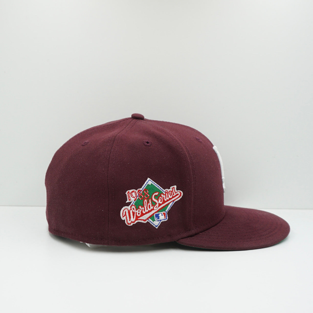 New Era LA Dodgers Maroon Fitted Cap (USED)