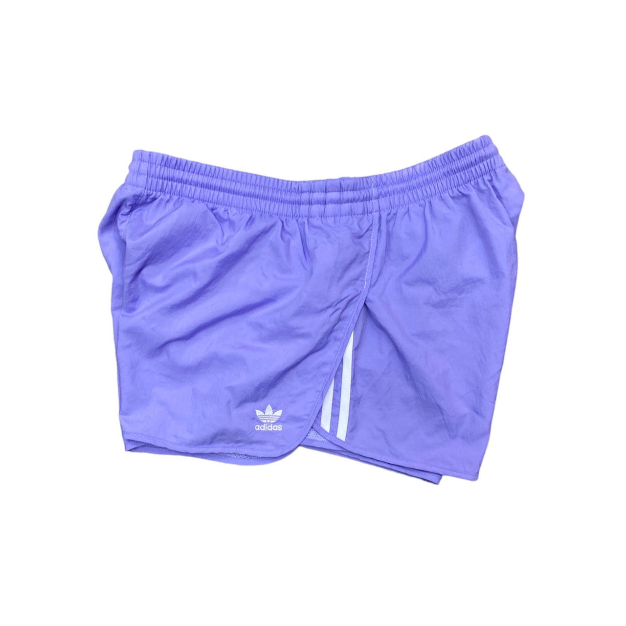 Adidas 3 Stripes Purple Running Shorts