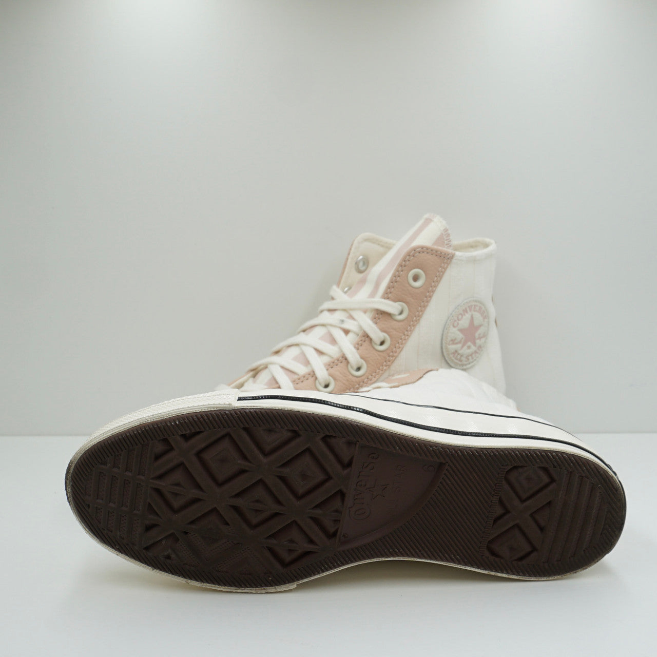 Converse Chuck Taylor All-Star 70 Hi Striped Terry Cloth Egret Pink Clay (W)