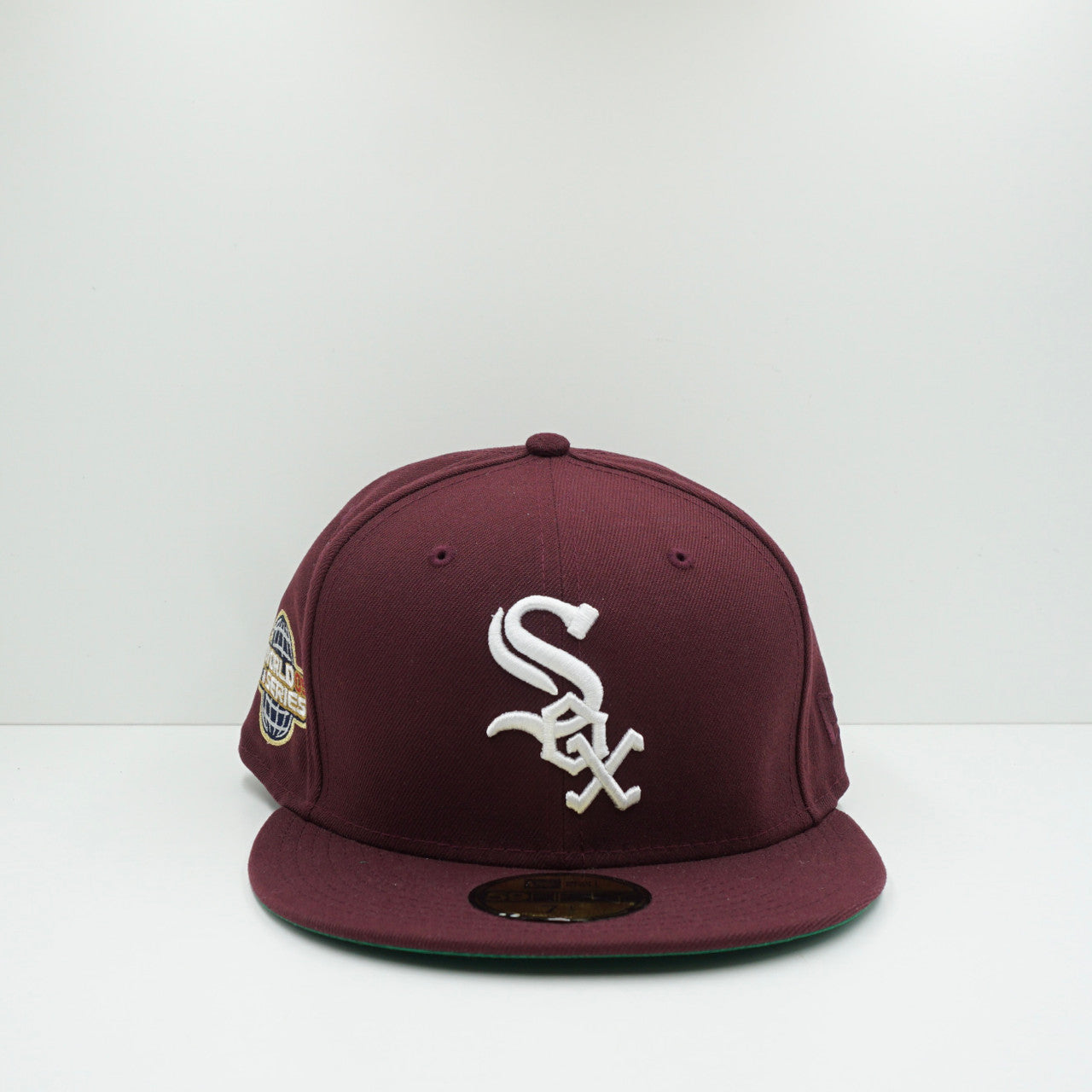 New Era White Sox Maroon Fitted Cap
