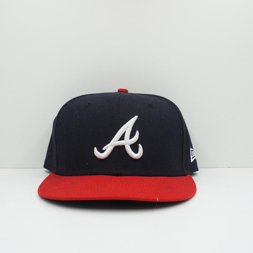 New Era Atlanta Braves Navy/Red Fitted Cap