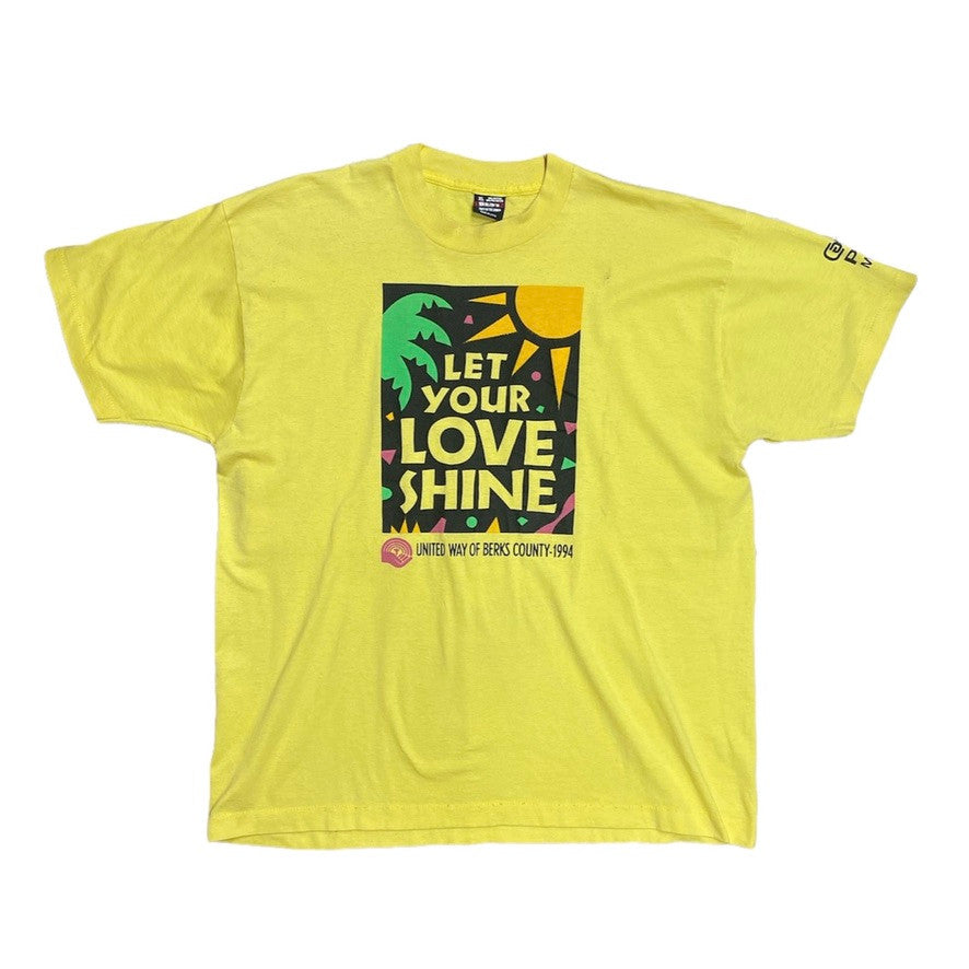 Vintage Let Your Love Shine 90s Tshirt