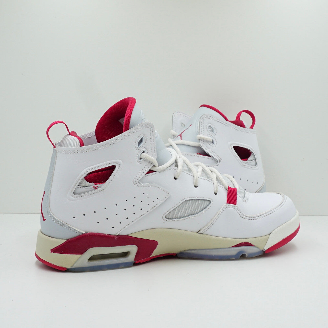 Jordan Flight Club 91 White Pure Platinum Sail Mystic Hibiscus (GS)