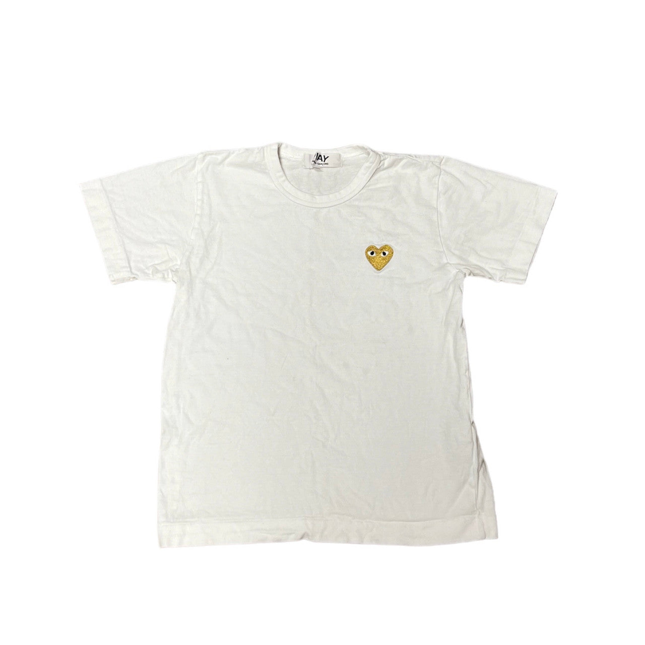 Comme des Garçons Play Gold Heart Patch Tshirt (W)