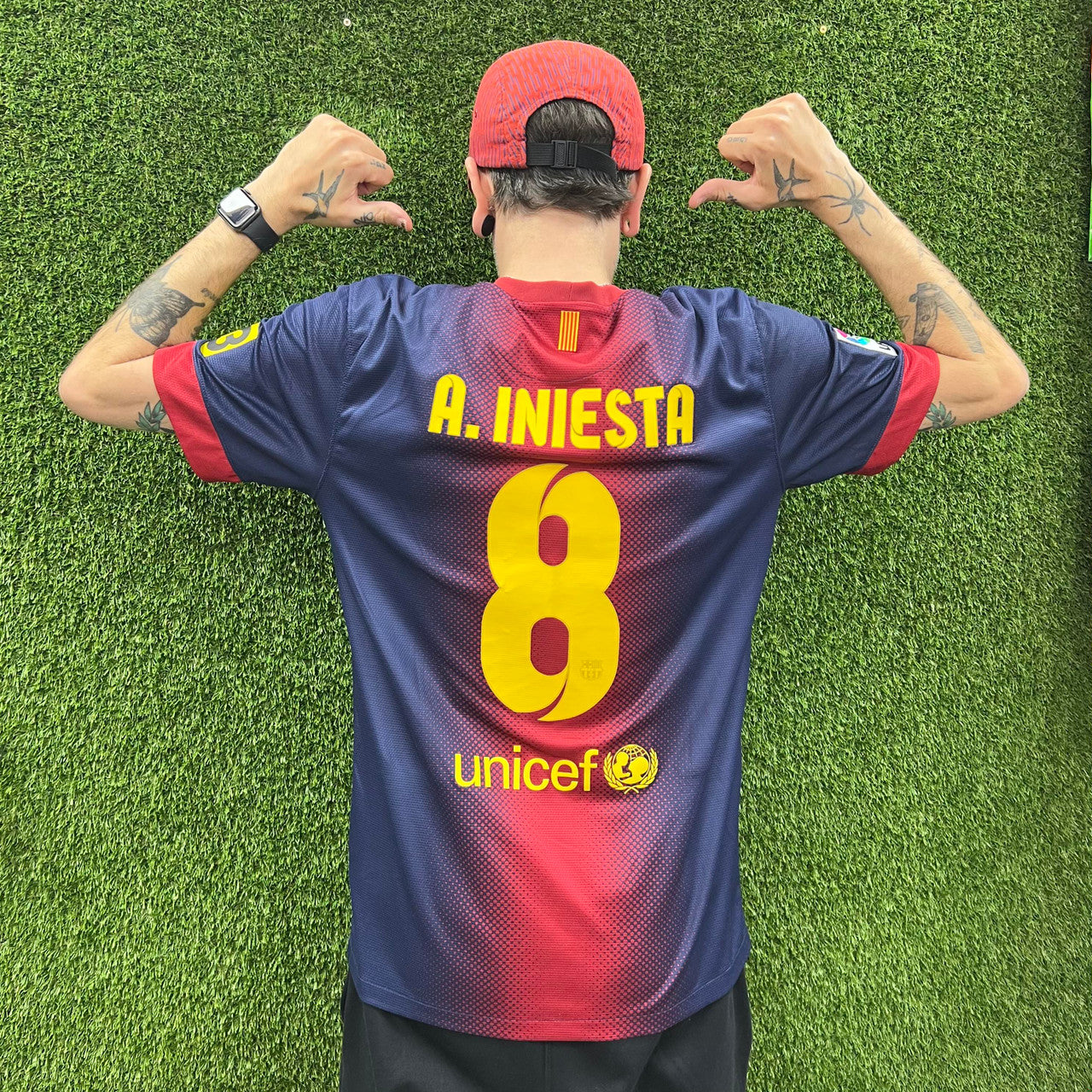 Nike FC Barcelona Andrés Iniesta 2012-13 Home Jersey