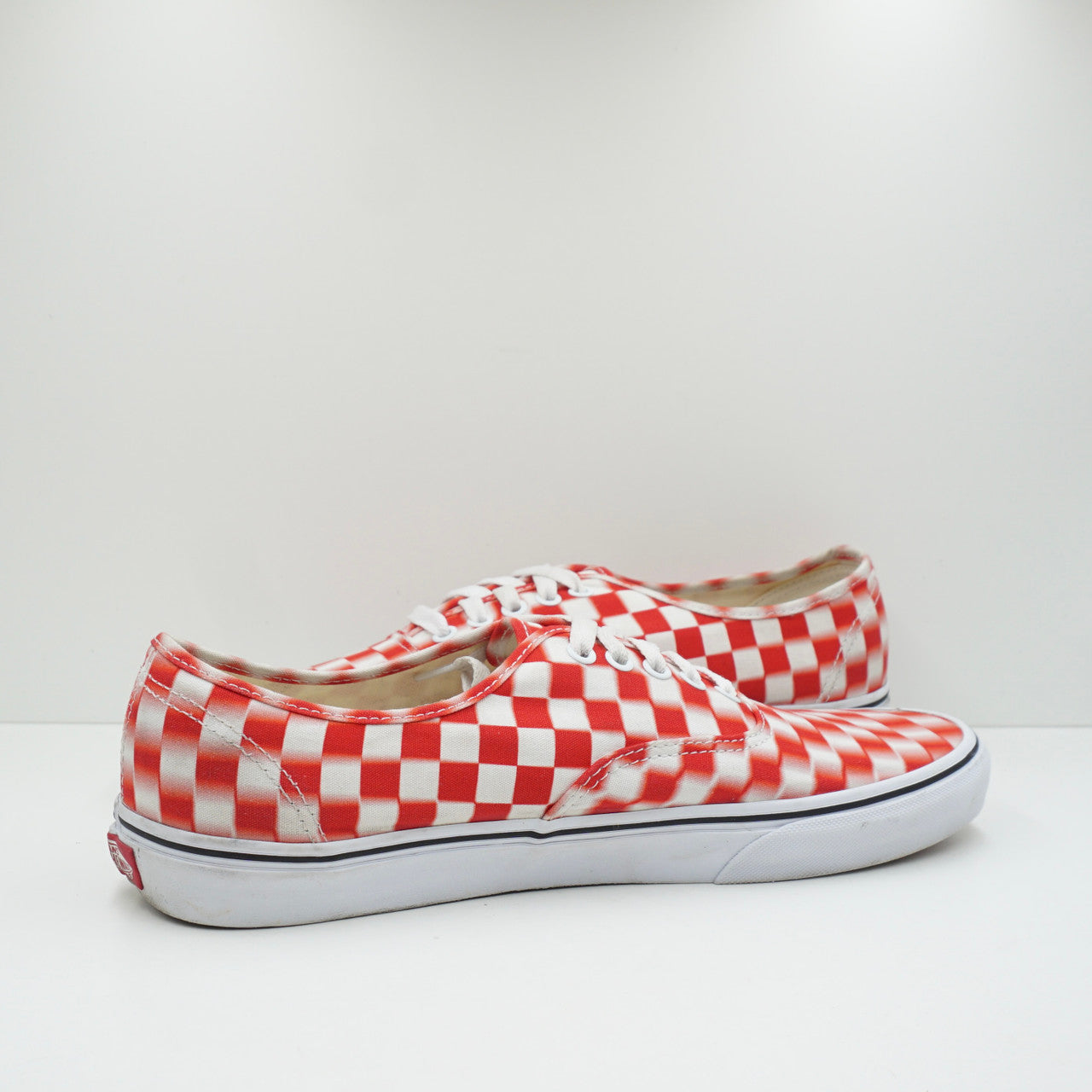 Vans Authentic Blur Checkerboard White Red