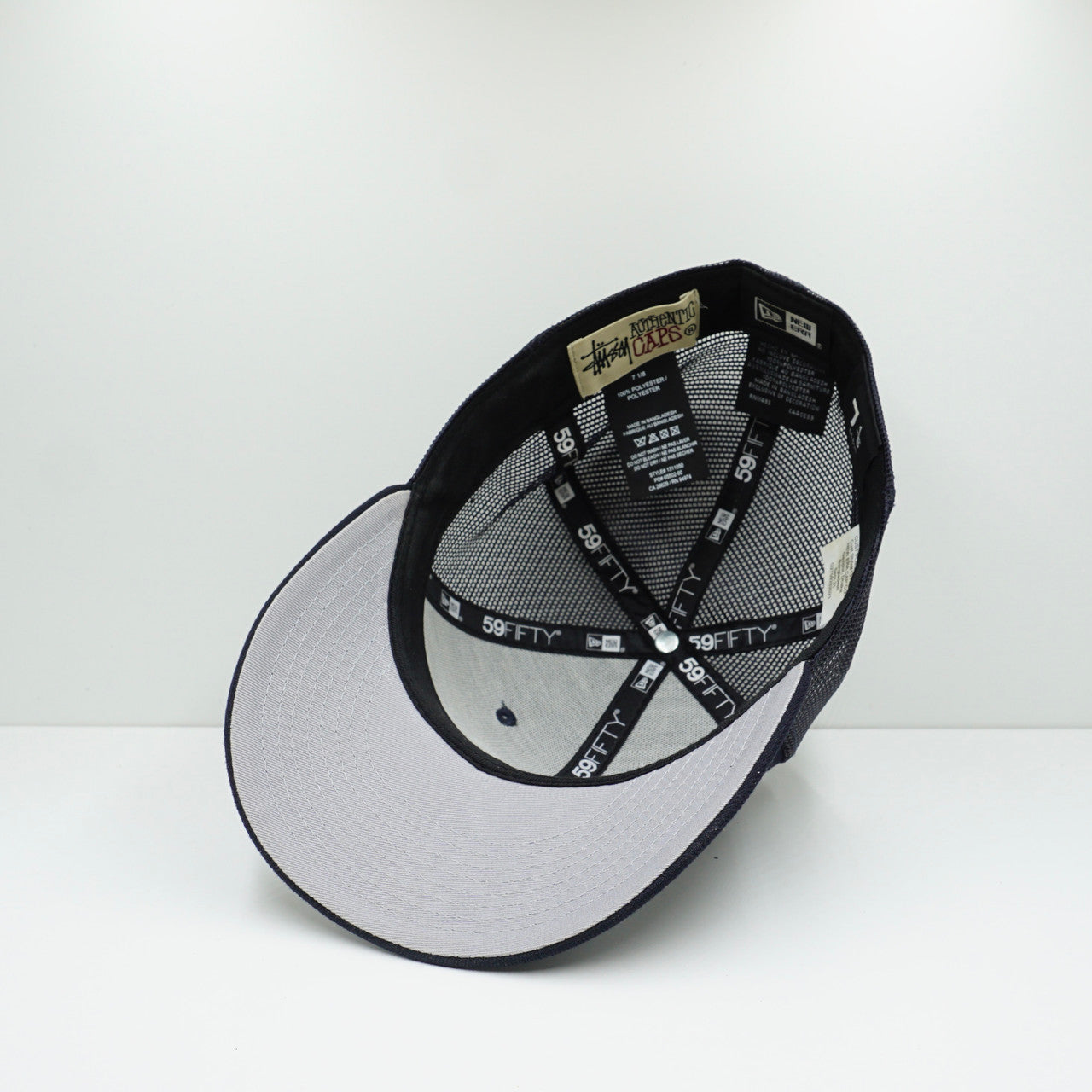 New Era Stussy NY Navy Fitted Trucker Cap