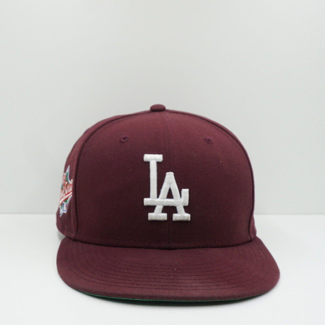 New Era LA Dodgers Maroon Fitted Cap (USED)