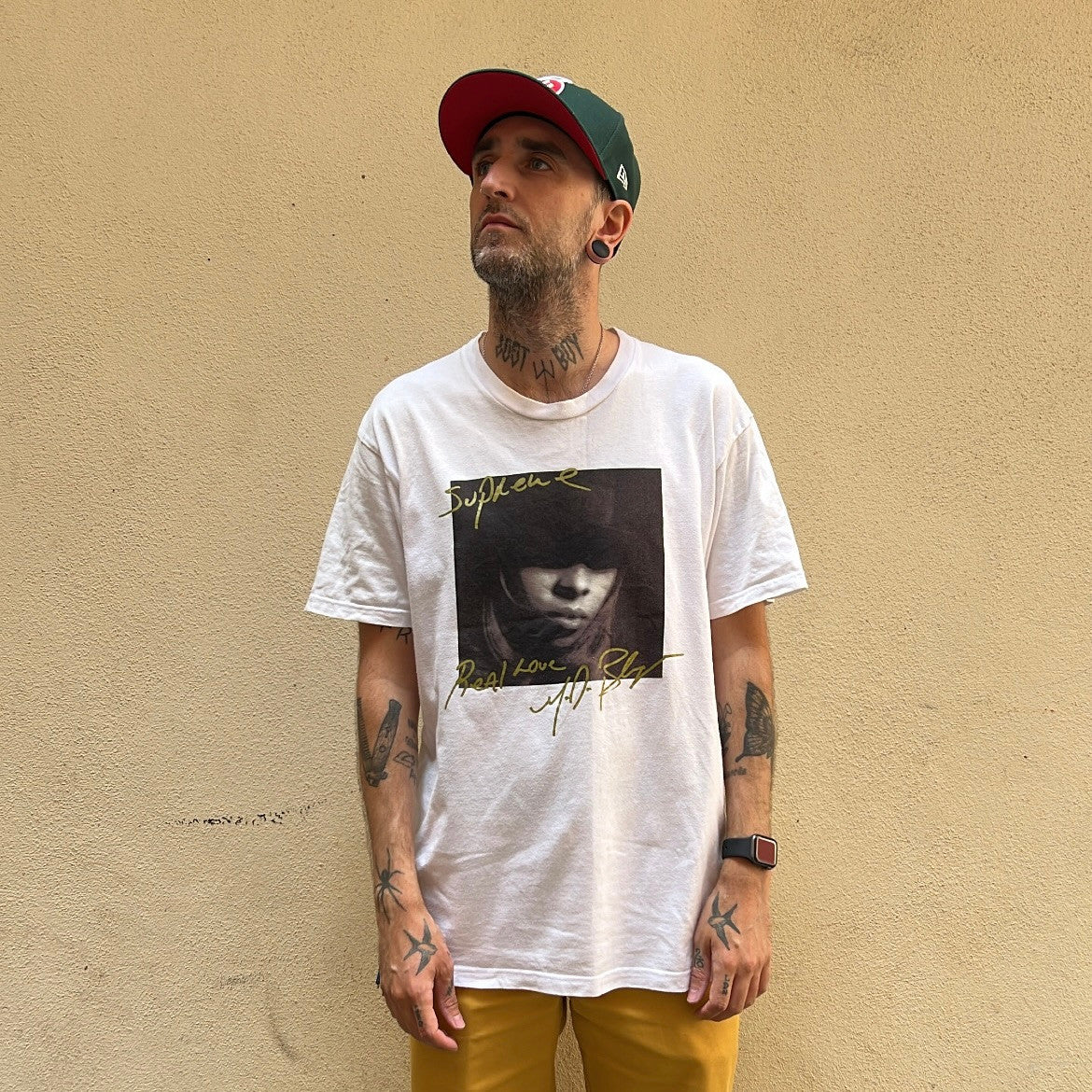 Supreme Fw19 Mary J Supreme Shirt Supreme FW19 Mary Blige White Tshirt