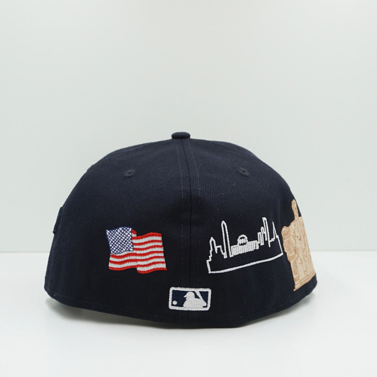 New Era Washington Nationals Script Navy/Red Fitted Cap