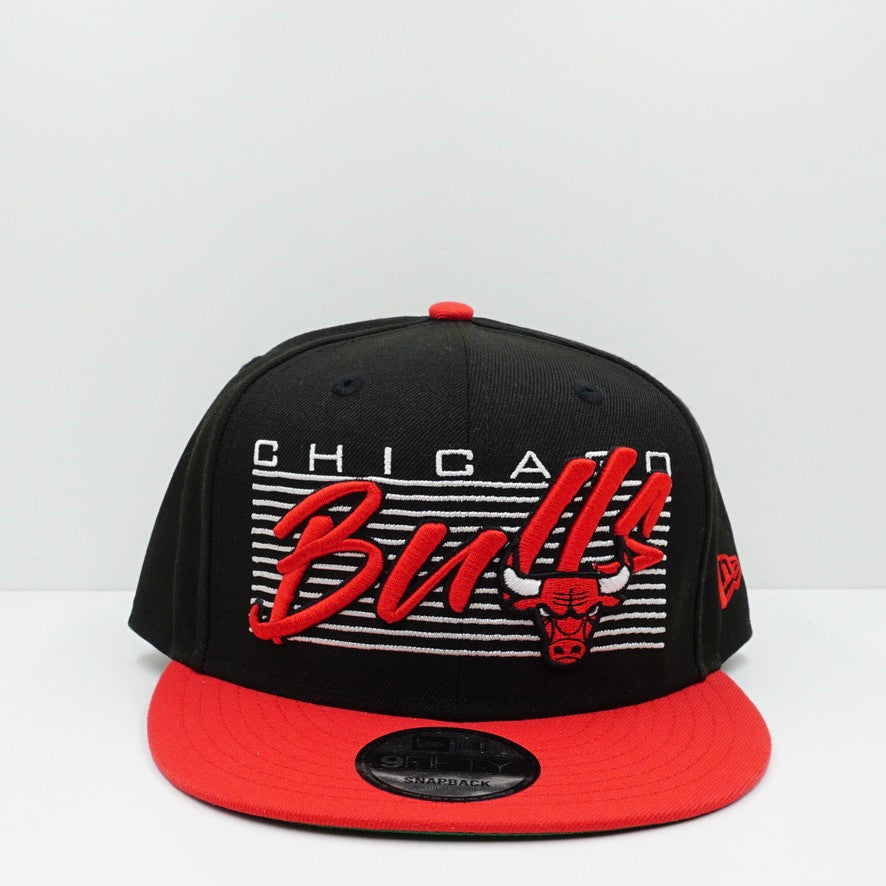 New Era Chicago Bulls Script Logo Snapback Cap