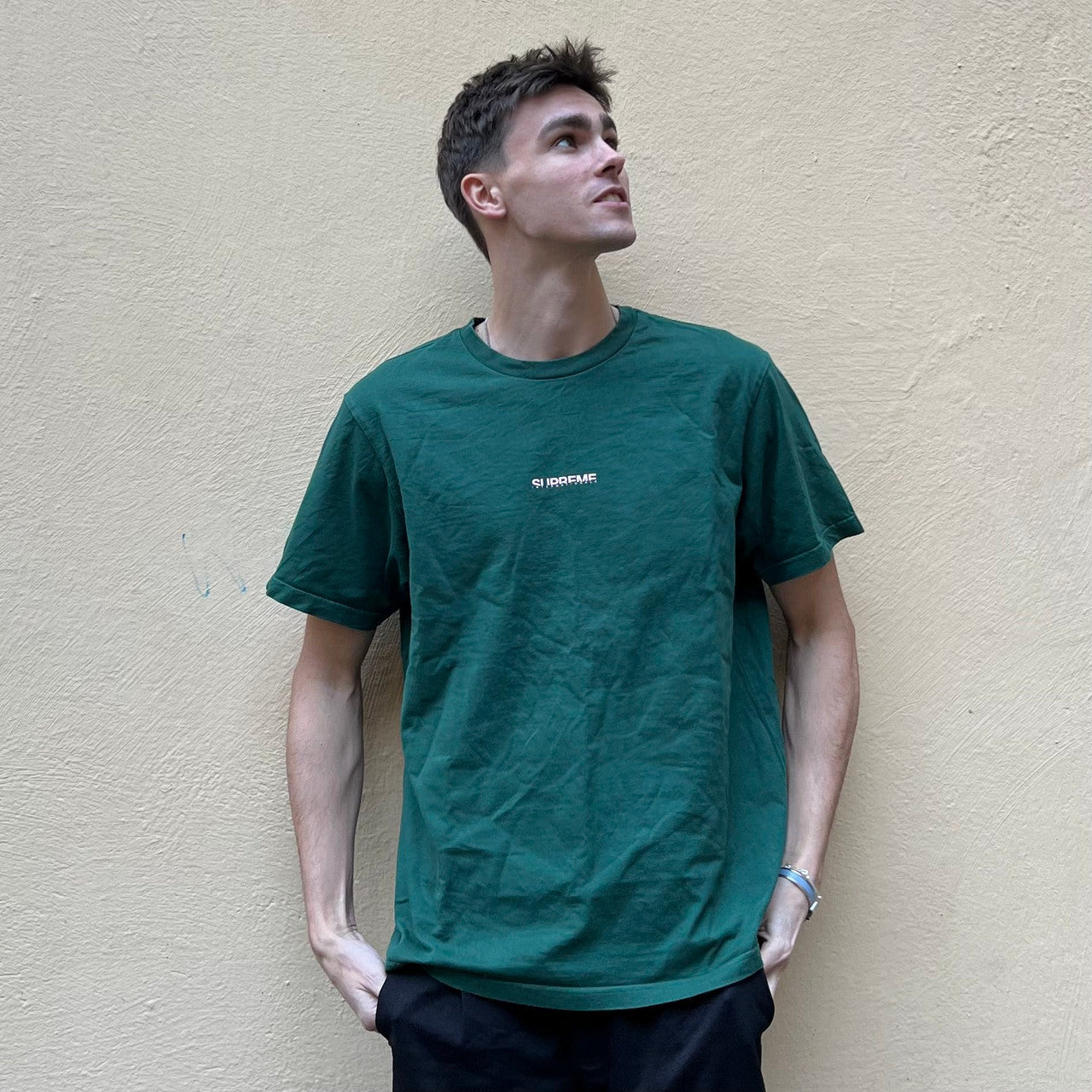 Supreme FW19  Internationale Green Tshirt