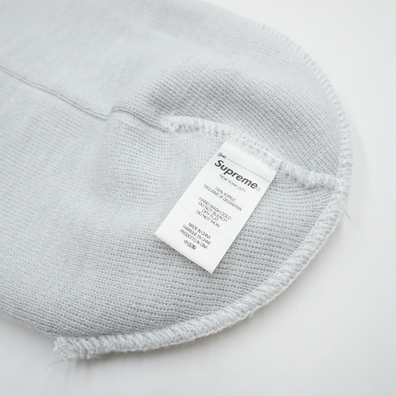 Supreme FW22 Capital Grey Beanie