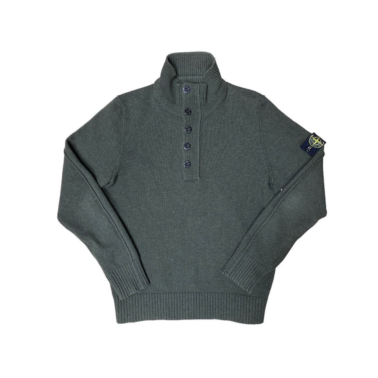 Stone Island Knitted Mock Neck Jumper