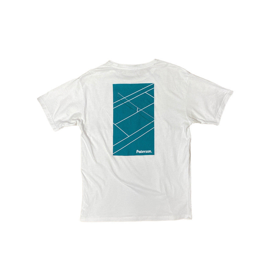 Paterson Tennis Court Tshirt White