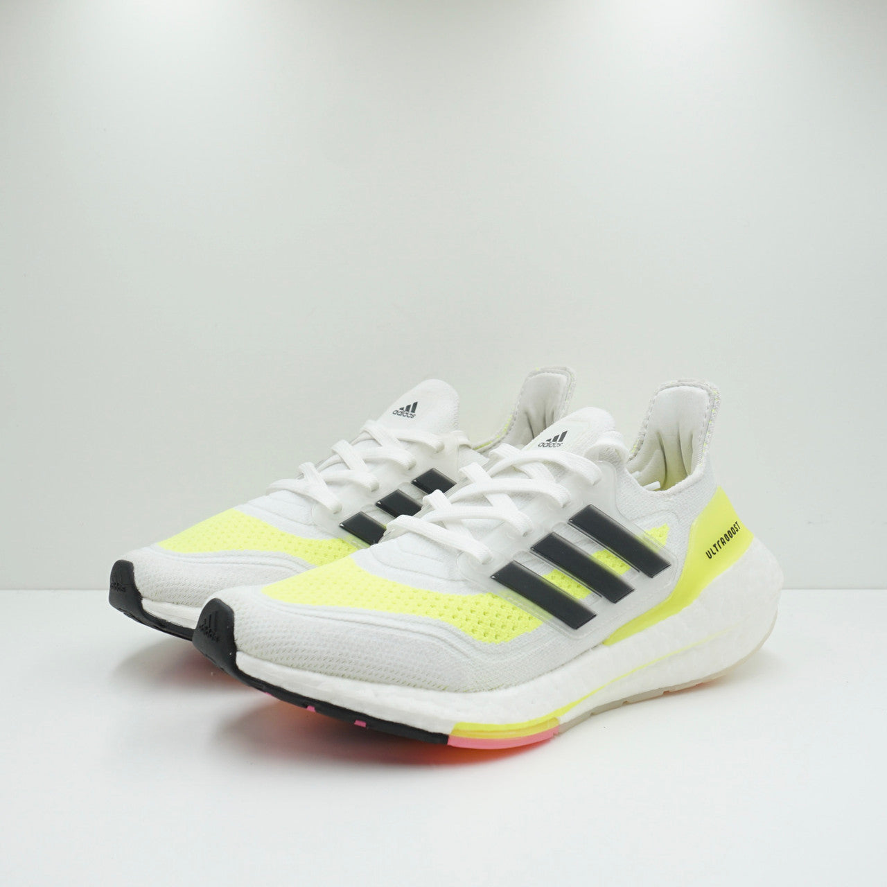 Adidas Ultraboost 21 White Solar Yellow (W)