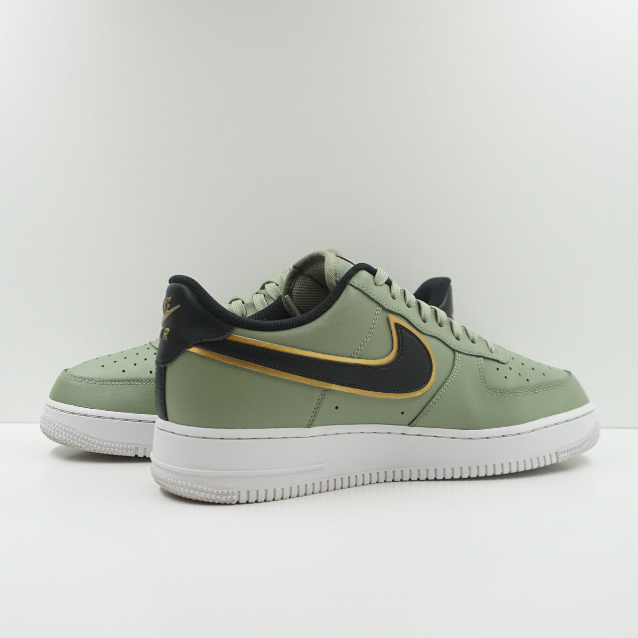 Nike Air Force Low '07 LV8 Double Swoosh Olive Gold Black