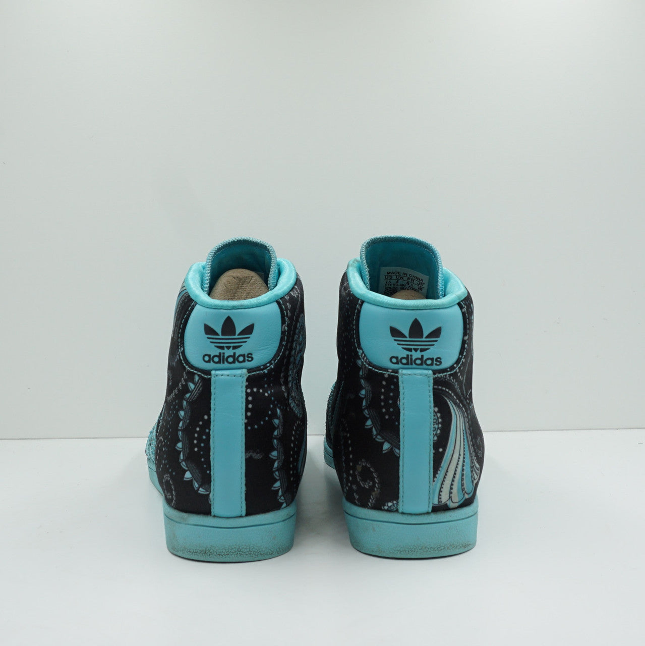 Adidas Sleek Series Black Paisley Hi Top (W)