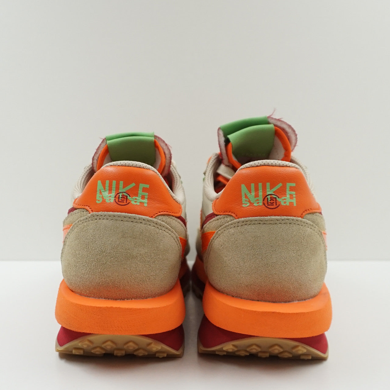 sacai orange blaze on feet