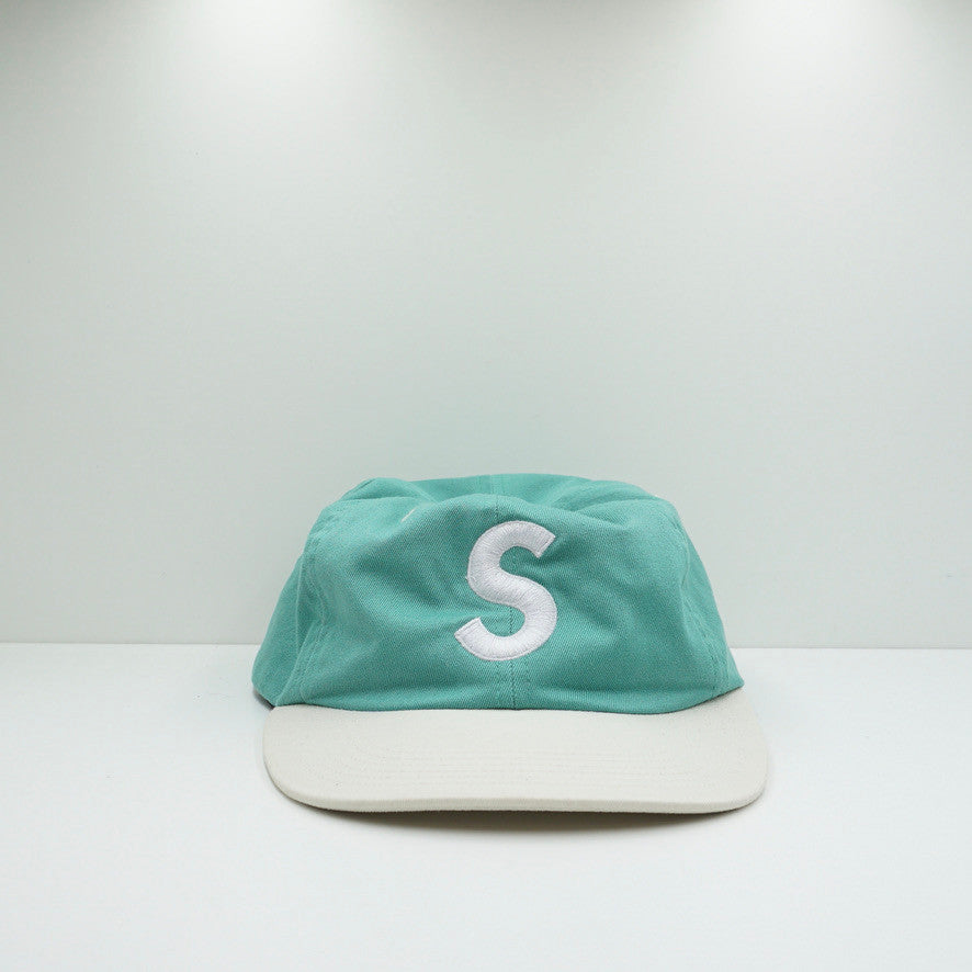 Supreme SS16 2 Tone Washed S Logo 6 Panel Light Green