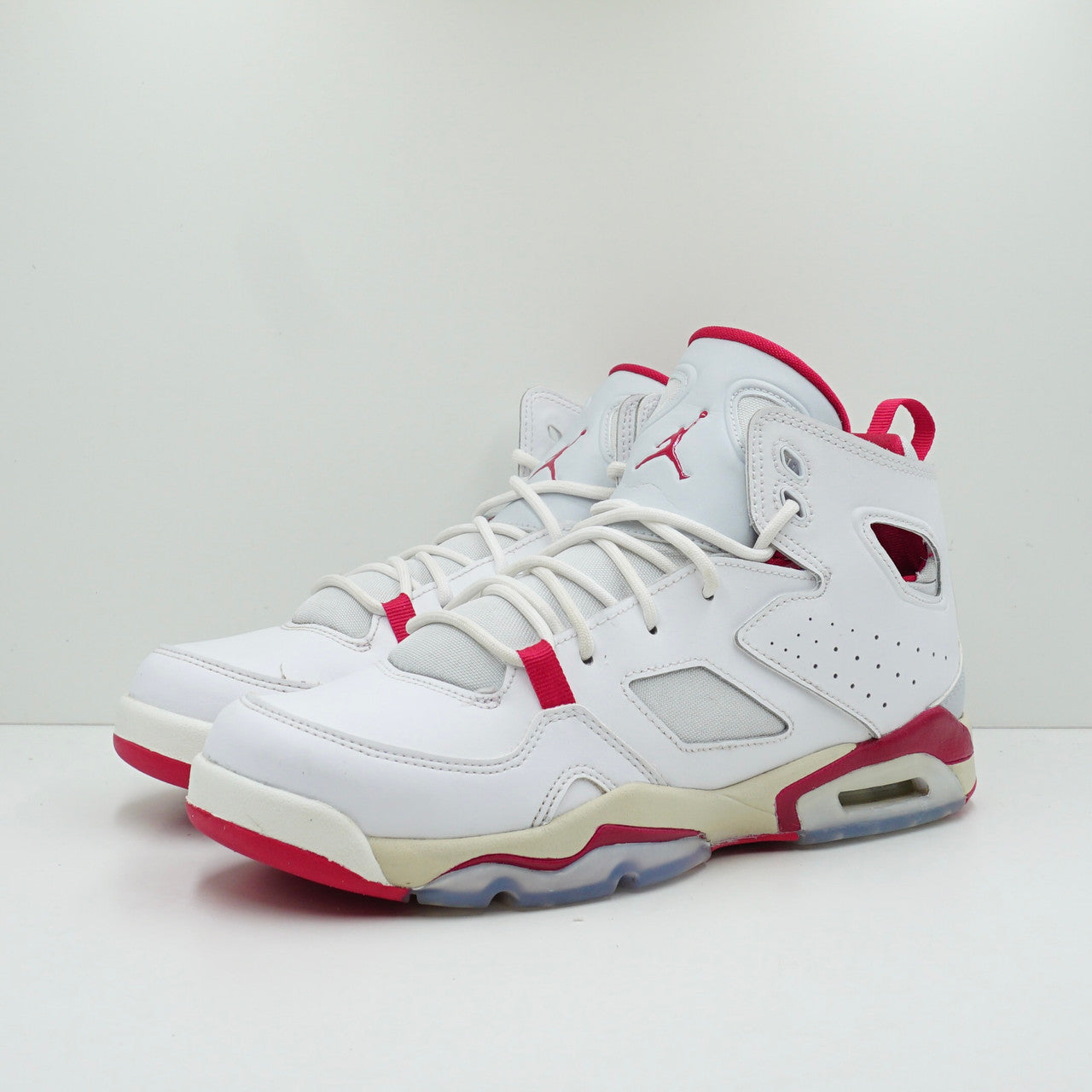 Jordan Flight Club 91 White Pure Platinum Sail Mystic Hibiscus (GS)