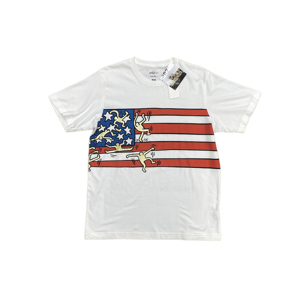 Uniqlo SPRZ NY Keith Harring US Flag Tshirt