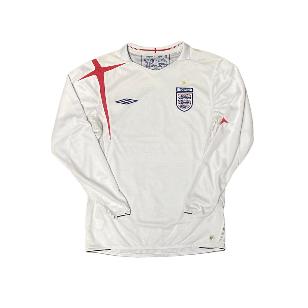 Umbro England 2005/2007 Long Sleeve Home Jersey