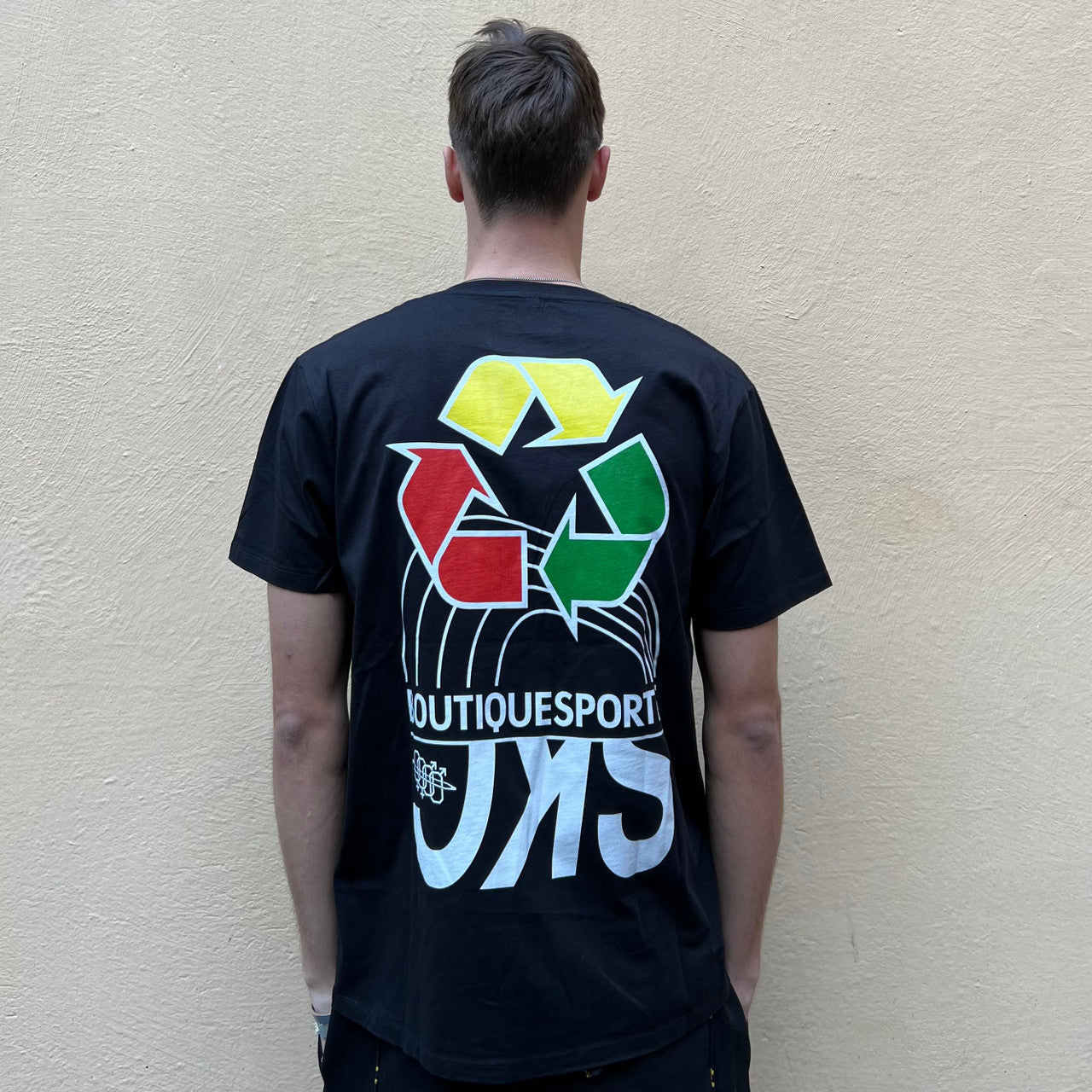 Boutique Sportif Reuse Recycle Reggae Black Tshirt