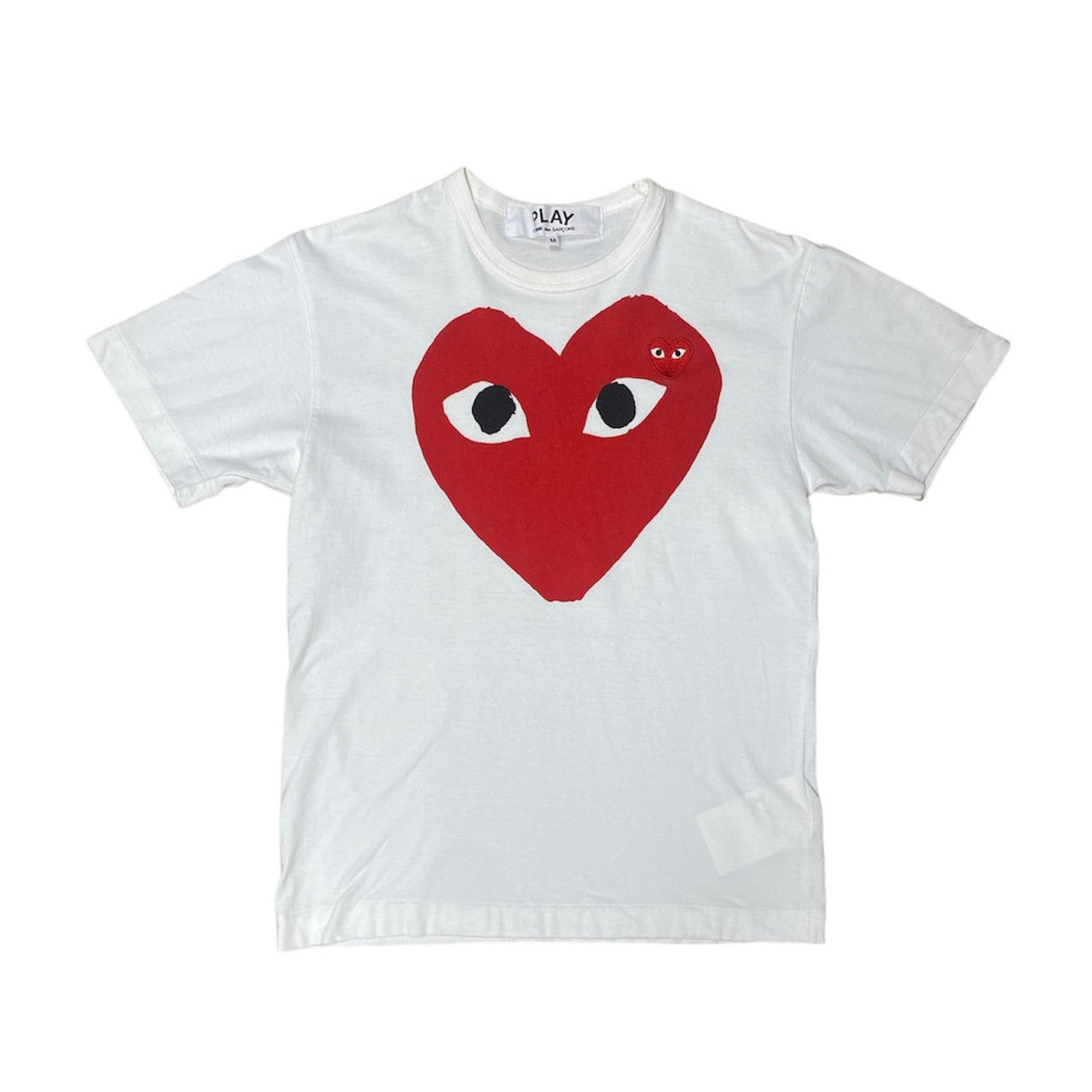 Comme Des Garcons Play Red Heart Emblem T-Shirt White