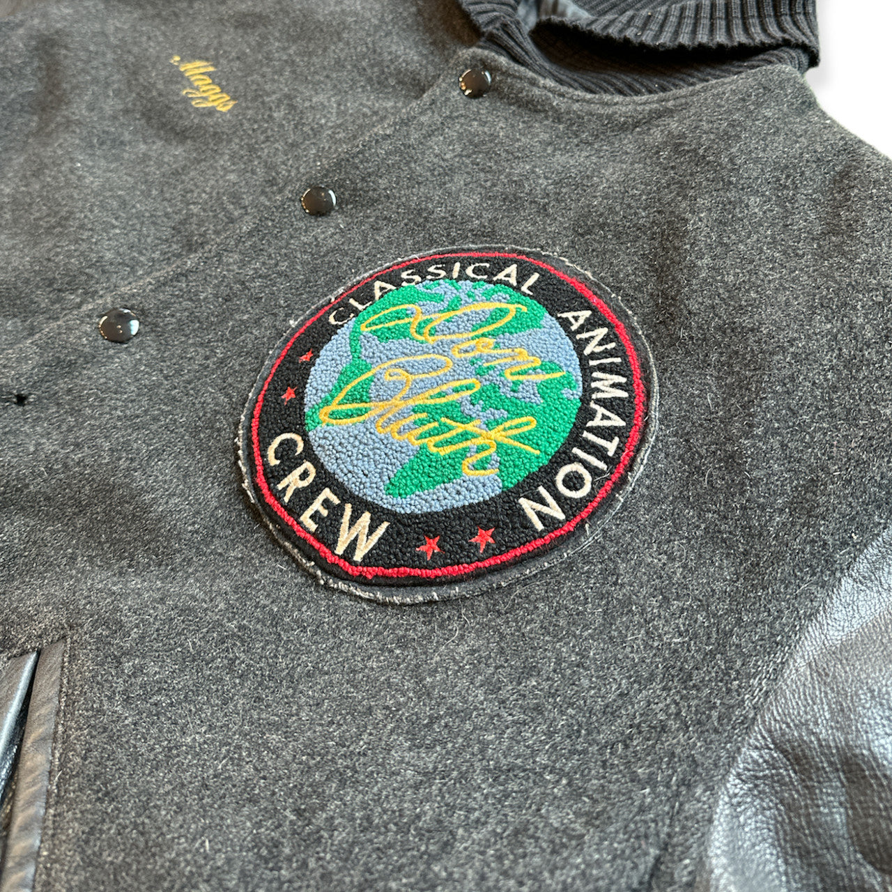 Vintage Classical Animation Crew Don Bluth Disney Jacket