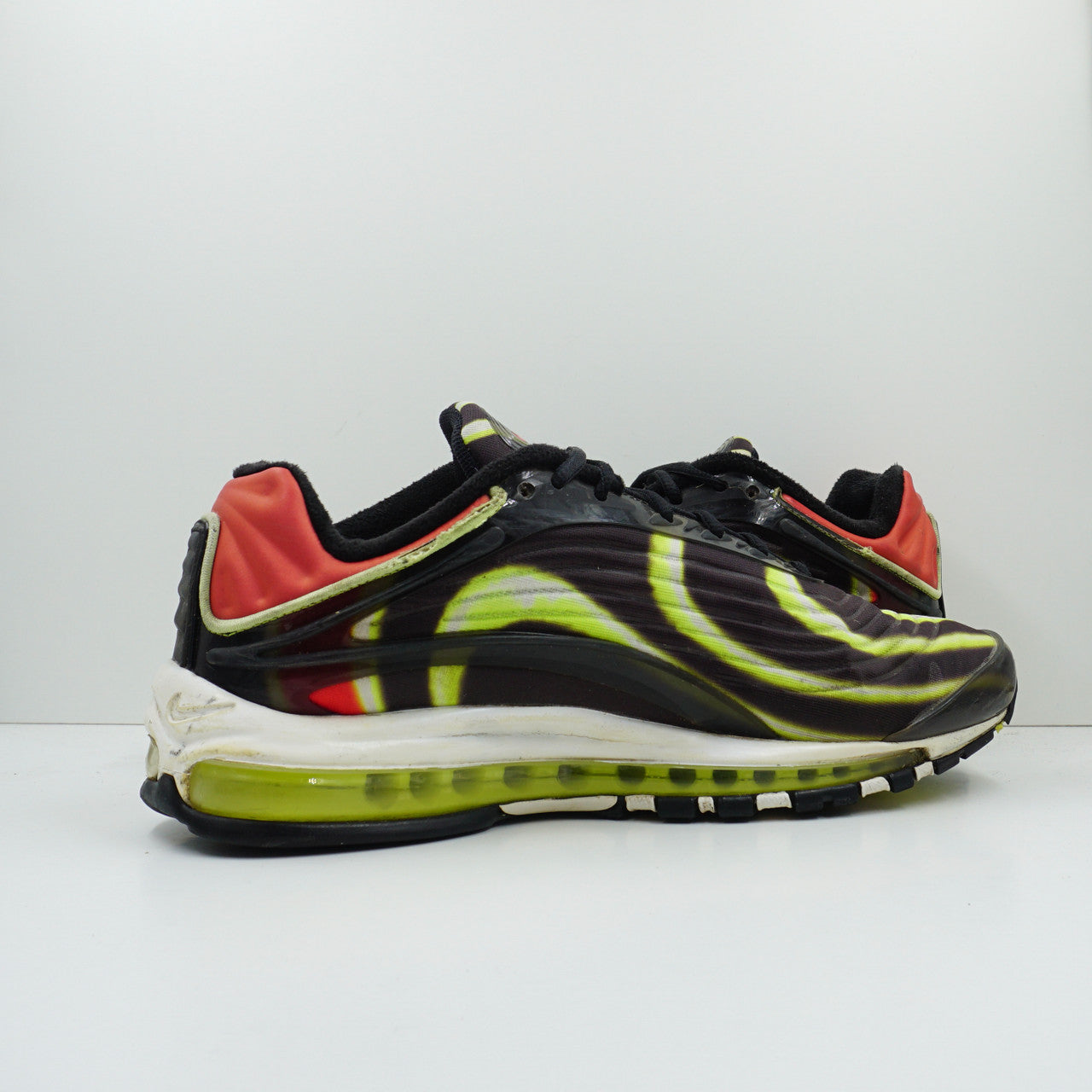 Nike Air Max Deluxe Black Volt Habanero Red